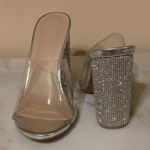 Wild Diva bling slider heel